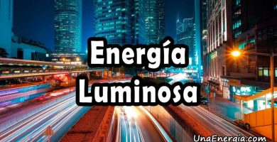 energia luminosa definicion