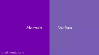 Diferencia entre Violeta y Morado